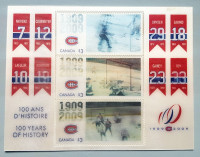 Timbres du centennaire Canadiens de Montréal Centennial stamps