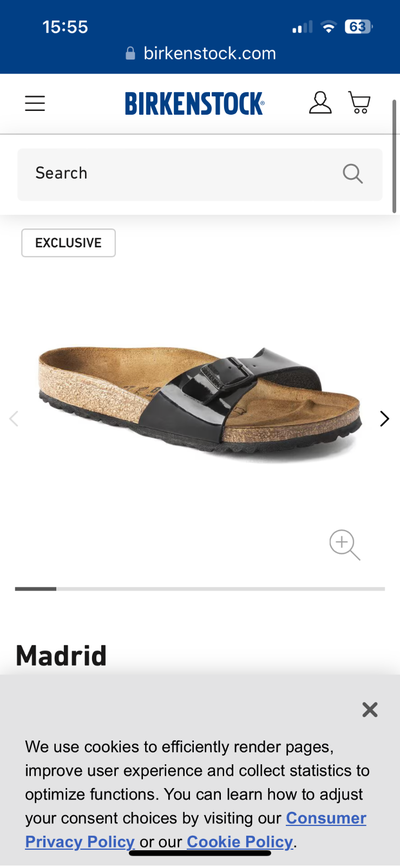 Birkenstock Madrid Patent size 8 black Brand New in box! tagged, View more