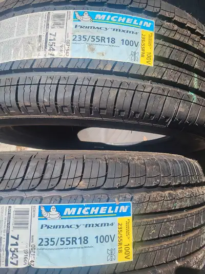 New Michelin primacy 235/55R18. 300 for both obo.