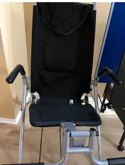 Inversion table in excellent condition. Clean and fully functional. Great for stretching and back de...