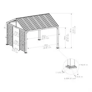 Hampton Bay Windsor Hill 12 ft. x 12 ft. Hardtop Gazebo (BNIB) in Outdoor Décor in St. Catharines - Image 6