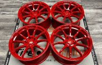 18" Super Speed Hyper Red Wheels 5x114.3 ***On Sale***