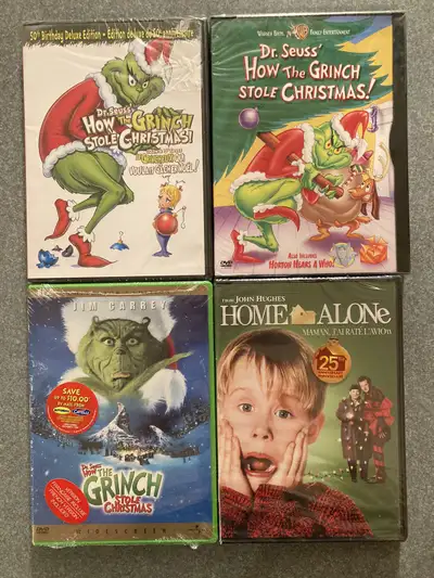 New Christmas DVDs Dr. Seuss How The Grinch Stole Home Alone, View more