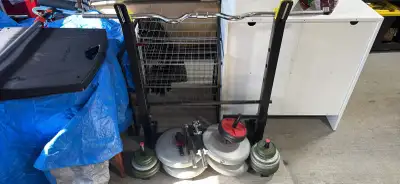 Weights Plates, Curl Bar, Metal Curl Bar Stand, Ab Roller, View more