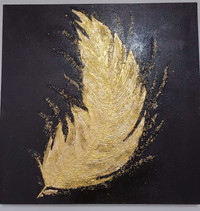 Original acrylic painting with gold scattering 
