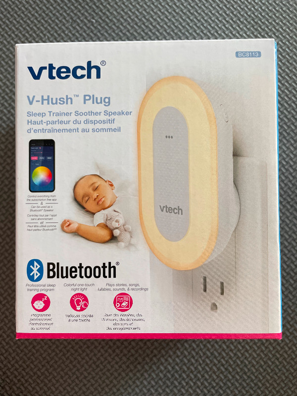 Vtech Nursery Baby Plug night light Bluetooth speaker plug NEW in Other in Mississauga / Peel Region