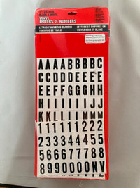 Vinyl Letters and Numbers Stickers