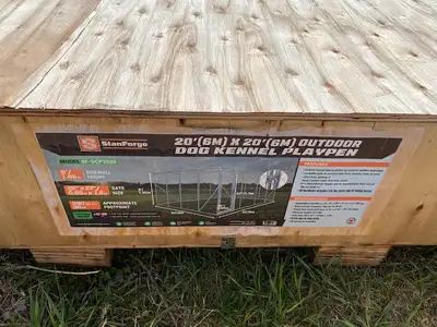 NEW!! Large Outdoor Dog Kennel / Playpen (20'x20'x6' high), View more
