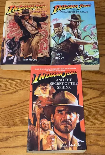 Indiana Jones Book Lot of 3 Hard to find paperbacks, View more