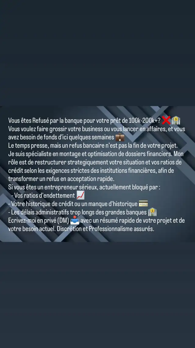 Credit Optimization and File Specialist for Quebec