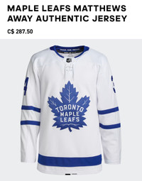 NWT Adidas Auston Matthews Toronto Maple Leafs Next Gen Bieber
