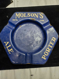 Early molson ashtray $25