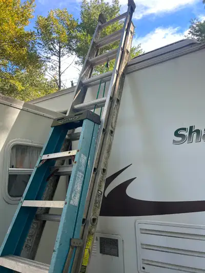 24' Heavy-Duty Aluminum Extension Ladder, View more