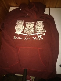 hoodie: dream love wander hoodie with owls small new