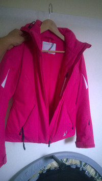 Spider pink winter coat jacket size 4  like new