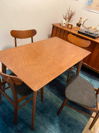 Condo size dining room table and chairs