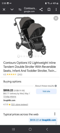 Double baby Stroller