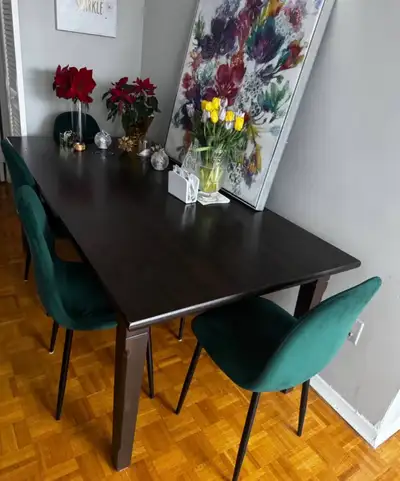 Selling my gently used IKEA Markor dining table (no longer available through IKEA). Will be moving a...