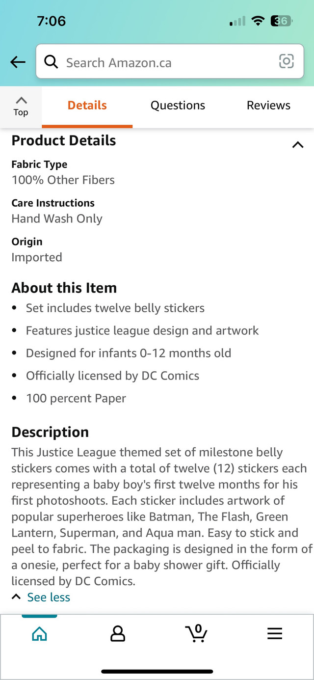 Baby Milestone Stickers 0-12 DC Justice League  in Other in Leamington - Image 4