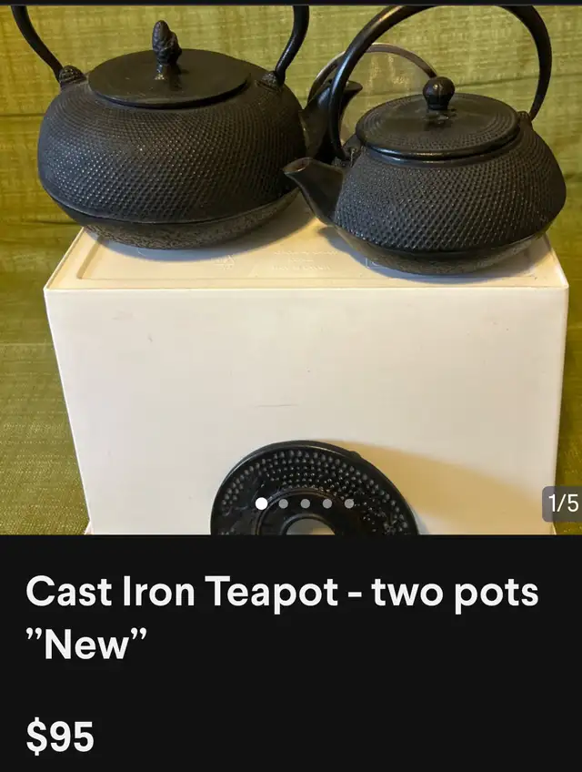 Cast Iron Teapot New in Kitchen & Dining Wares in Calgary - Image 6