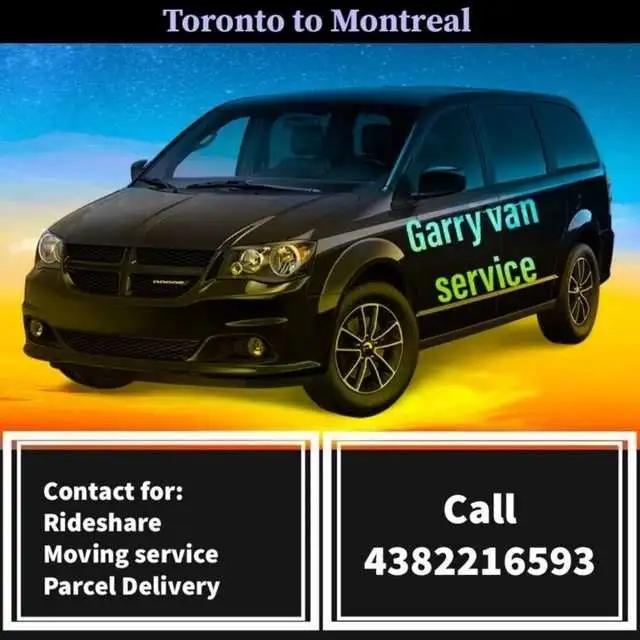 RIDESHARE Toronto to Montreal 