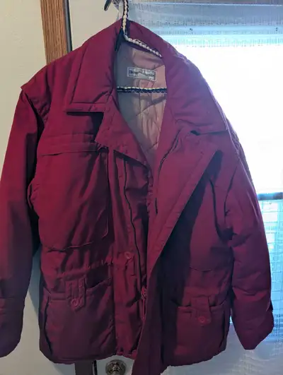 Good red winter coat, View more
