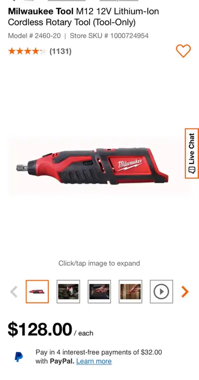 Milwaukee M12 Cordless Rotary Tool (Tool-Only), View more