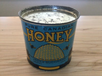 Vintage honey tin