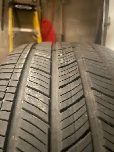 Set of 4 Michelin All-Season tires size 235/55R17. • Excellent condition • Even tread wear • No plug...