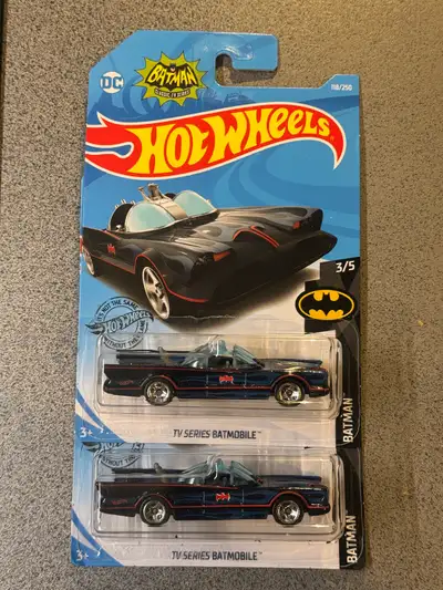 Hot Wheels Batman Batmobile TV series dark blue, View more