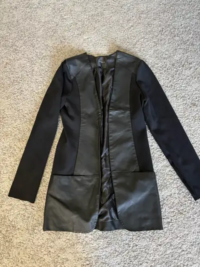 DYNAMITE WOMENS FAUX LEATHER BLAZER, View more