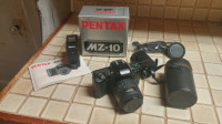 Pentax MZ-10 Camera with accessories / lenses