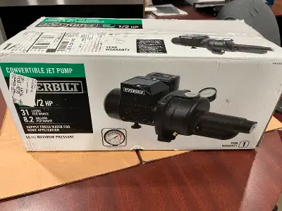Reduced-Brand New EVERBILT Convertible Jet Pump, View more