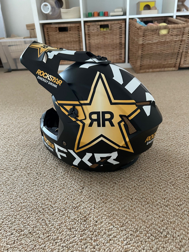 2023 FXR Team Rockstar moto helmet  in Clothing, Shoes & Accessories in Winnipeg - Image 3