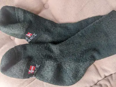Danish Endurance hiking socks, calf height, reputation as great hiking socks, in VG clean, ready to...