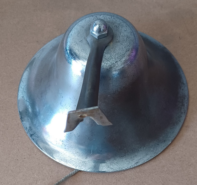 Chromed Marine Bell. Maybe brass underneath. Great sound. in Arts & Collectibles in Chatham-Kent - Image 3