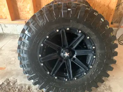 Removed from Honda pioneer , less than 250 km,s on these tires