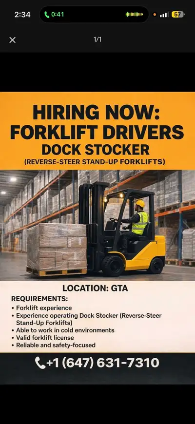 FORK LIFT DRIVER , View more