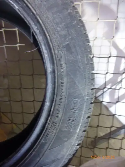 Complete set of 4 Nokian One All Season Tires (NO RIMS) purchased in April of 2023 from Kal Tire (20...