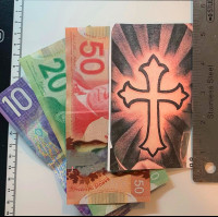 Cross with rays tattoo