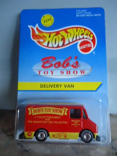 Hot Wheels #13 Bob's Delivery Van . small hole in bottom of blister ,price reflects . Never removed...