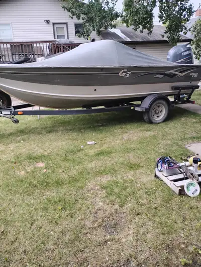 For sale 2005 v185 g3angler boat with 150 Yamaha 4 stroke motor has 24 volt 70 lb thrust power drive...