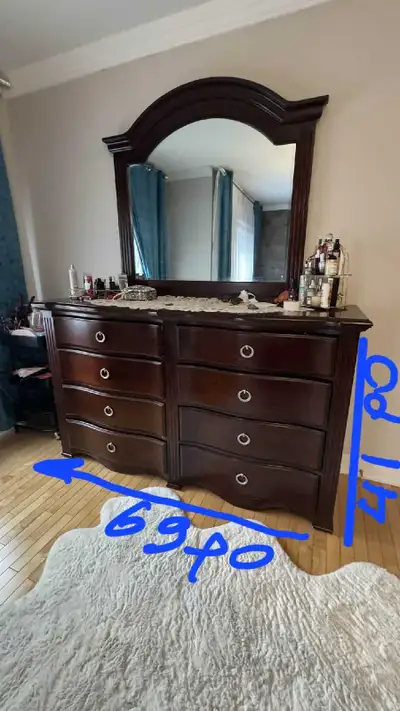 commode 8 tiroirs avec mirroir , View more