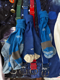 Baseball belts and socks and jill strap