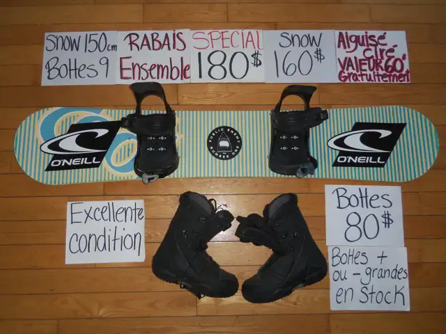 Plusieurs ensembles de snowboard planche a neige snow in Snowboard in Drummondville - Image 10