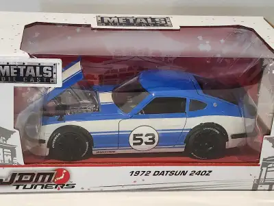 Brand new, and sealed in boxes. JDM Tuners #53 blue with white stripes 1:24 scale diecast models Len...