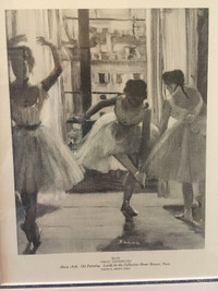 4 Art Prints (Ballet Dancers) Framed