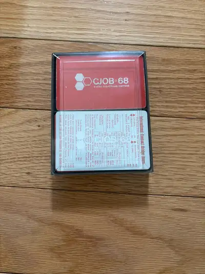 Spruce up your card games with these vintage CJOB 68 playing cards! This collectible deck is in good...