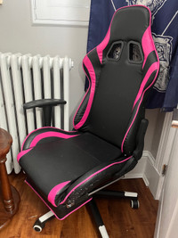 Gaming chair (pink and black)