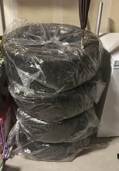 Selling a set of factory Tesla Model 3 wheels paired with Michelin X-Ice Snow tires. These are take-...
